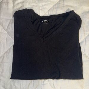 Old Navy Black V-Neck T-Shirt